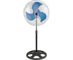 OreWork Ventilateur Circulaire sur Pied 50Â cm 3Â vel 80Â W, Noir, 50Â cm