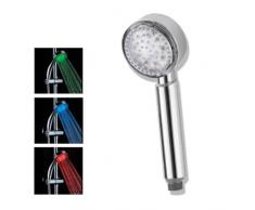 FERIDRAS Plus Douchette Une Fonction Ã LED, mÃ©tal, Chrome, 8Â x 20Â x 40Â cm