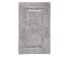 iDesign Spa tapis de bain doux, sortie de douche rectangulaire en coton, gris