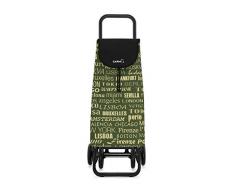 GARMOL Chariot de Courses 55L Vert et Beige