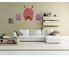 pinkelephant Autocollant Mural pour Enfants Les Clm016Â RigoloÂ âÂ Little MonsterÂ âÂ MatejÂ âÂ Sticker Mural 58Â x 34Â cm