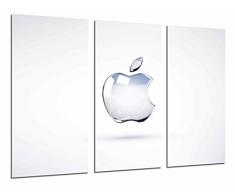 Tableau Moderne Photographique, Impression sur bois, Logo Apple sur fond blanc, Apple, Technologie, 97 x 62 cm, ref. 26833