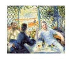 Tableau, Impression sur Toile - Le DÃ©jeuner Au Bord De La RiviÃ¨re Pierre Auguste Renoir - cm. 50x60