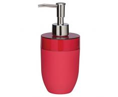 Sealskin 361770219 Distributeur de Savon Bloom, Plastique, Rouge, 7.7 x 8.7 x 17.9 cm