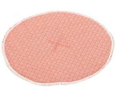 David Fussenegger Como Coussin dassise, Coton mÃ©langÃ©, Paprika/Gris, 35Â x 35Â cm