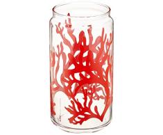 Alessi - ESI14 / VET Bocal en Verre de Rechange sans Bouchon, Transparent / Rouge