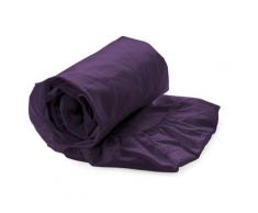 Heckett Lane Drap Housse 100% Satin de Coton mako 80 x 200 + 35 cm Aurora Rouge.