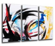 Tableau Moderne Photographique, Impression sur bois, Image dart abstrait, 97 x 62 cm, ref. 26166