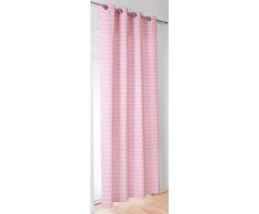 Linder 471/60/49887/377FR Rideau à Oeillets Polyester Rose 145 x 240 cm