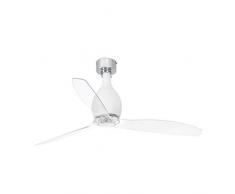 Faro Barcelona 32025 MINI ETERFAN Ventilateur de plafond blanc mat/transparent avec moteur DC