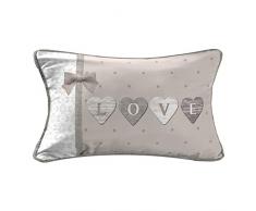 COTON dintérieur NEILYA Coussin Passepoil, Naturel, 30 x 50 CM