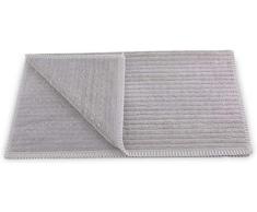 Heckett Lane Tapis de Bidet 60% Coton 40% Viscose Bambou 60 x 60 cm Gris Glacier