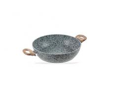 Galileo Casa 2191311 Faitout 28 x 7,5 cm en granit gris, aluminium forgÃ©