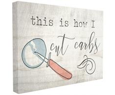 Le Stupell Home Decor Collection Cut Glucides surdimensionnÃ© tendue Art Mural, 24Â x 1,5Â x 30, fabriquÃ© aux Ãtats-Unis dAmÃ©rique, Toile, Multi, 60.96Â x 3.81Â x 76.2Â cm