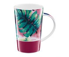 AMBITION Tropical Tasse Ã thÃ© en Porcelaine avec pastÃ¨que Bleu/Rose/Multicolore/Vert 430 ML
