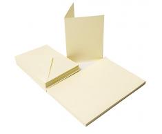 Le Papier Palace 25Â Cartes et enveloppes C5Â (16,3Â x 22,9Â cm), Ivoire