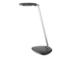 Alco 9216Â Classe Ã©nergÃ©tique A, lampe de table LED, env. 40Â cm, noir/argent, Aluminium, noir/argentÃ©, 63 x 21.5 x 7 cm