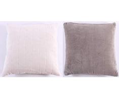 La Finesse rlk020 Housse de Coussin carrÃ©e 45 x 45 cm pour la Maison en Coton pour Le Salon, Le canapÃ©, la Chambre Ã Coucher, Textile colorÃ©, Taille Unique