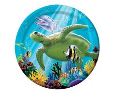 Unbekannt Creative Converting Lot de 8 Assiettes Ã Dessert Motif Papillon