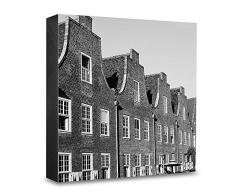 COGNOSCO HG-P104 Tableau Mural en Bois avec Photo darchitecture Potsdam Noir/Blanc 15 x 15 cm