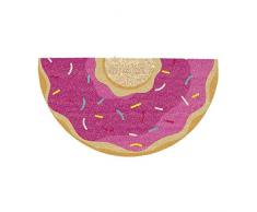 dcasa DCASA Paillasson antidérapant Donut Référence DC Textiles pour la Maison Unisexe Adulte, Multicolore (Multicolore), Unique