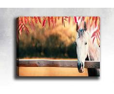 Bonamaison Peinture sur toile, multicolore, 40 x 60 cm - ConÃ§u et fabriquÃ© en Turquie