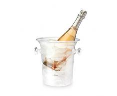 Swoop Seau à glace moderne par True 1 flacon transparent Ice Bucket multicolore