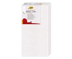 Solo Goya Basic Line Toile extensible avec toile en coton 4 parties Fond de teint Idéal pour les peintures à huile, acryliques et gouache Profondeur de la barre env. 3, 8 cm, env. 40 x 120 cm