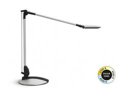 Maul 8206795 MAULoptimus colour vario Luminaire de bureau LED réglable socle Argenté