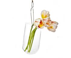 Chive Perlon Vase en Verre Ã Suspendre, Clair, Verre, Claire, Taille L