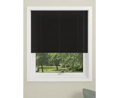 DEBEL 100Â x 130Â cm 100% Polyester Oslo occultant Store plissÃ©, Noir Parent, Noir, 80 x 130 cm