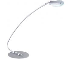 Honsel 57591 Lampe de bureau LED Alu mat/chromé / Verre mat