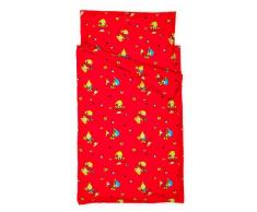 Kindertraum 530014001420Â Parure de lit pour enfant champignon Lutin 80/80Â et housse de couette 135/200Â cm du. 014