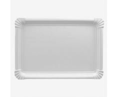 Einweggeschirr & Besteck Vaisselle & Couverts jetables 95623Â 500Â Assiettes, Carton [FF], rectangulaire, 18Â x 26Â cm, Blanc