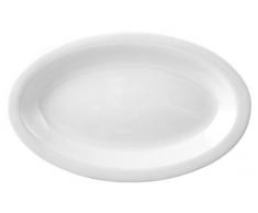 HOTELWARE Ariston Plat Ovale, 28Â x 17,5Â cm, Porcelaine, Blanc