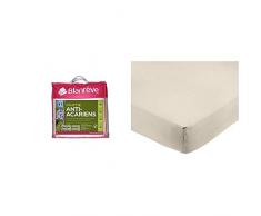 blanrÃªve - Couette TrÃ¨s Chaude 500g/mÂ² - Anti acariens - Ã Base dhuiles essentielles - 260x240 cm,Blanc & AmazonBasics Drap-Housse en Microfibre Beige 160Â xÂ 200Â xÂ 30Â cm