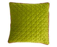 Riva Home Coussin Garni de Plumes, Chartreuse, Rose Vif, 50 x 50cm (20 x 20)