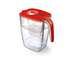 LAICA Carafe XXL filtrante Milan Rouge 3,7 l