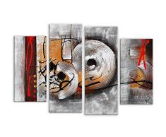 Arte Dal Mondo AY053QX1 Abstrait Tableau Modern Peint à la Main sur Toile avec Chassis, Acrylique, Multicolore, 100 x 3 x 120 cm