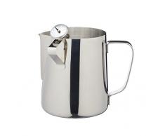 LeXpress Pichet à lait en acier inoxydable avec thermomètre moussant 600 ml