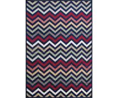 Alfombrista Tapis 140 x 200 D-05 Bleu, Poils 100% Viscose 90% et 10% Chenille, 140 x 200 cm.