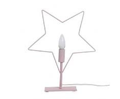 Dcasa Lampe de Bureau étoile E14 pour décoration dintérieur Unisexe Adulte, Couleur Unique