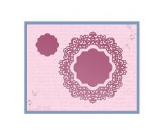 Ultimate Crafts Impression Magnolia Napperon Die, métal, Noir