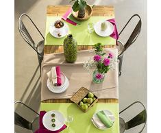 Coucke Chemin de Table Uni, Coton, Curry, 150x48 cm