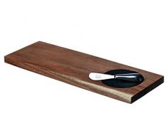 The Just Slate Company Ensemble de Service en Acacia Antipasti