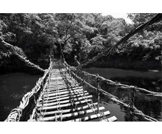 Scenolia Tableau dÃ©coratif Grand Format sur Toile Trek A Bali NB 90 x 60 cm | Impression Haute qualitÃ©