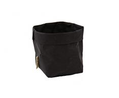 B&P Italia Sac à Pain en Fibre de Cellulose 14 cm Noir