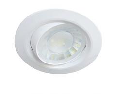Maslighting 187414 Spot LED à bascule rond 8 W 90° 600 lm 3000 K
