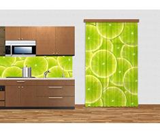 AG Design Rideau Voilage FCC l 4515 Citron Vert 140 x 245 cm