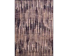 Alfombrista Tapis 120 x 170 D-04 Bleu, Poils 100% Viscose 90% et 10% Chenille, 120 x 170 cm.